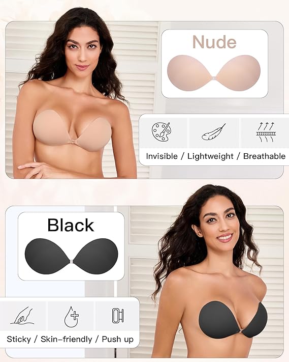 Women's Seamless Invisible Silicone Adhesive Bra